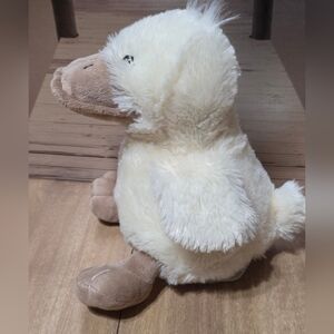 Wishpets Sitting Fluffy Cream and Tan Stuffed Duck Toy 2017